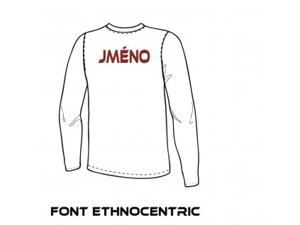 Potisk textilu - Jméno (ETHNOCENTRIC)