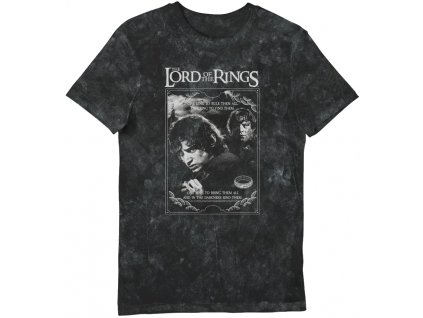 Pánské tričko The Lord Of The Rings|Pán prstenů: The Fellowship  černá bavlna