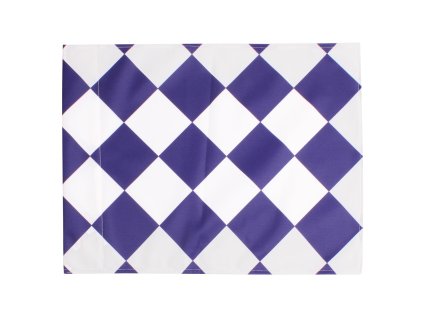 Rohový praporek látka modrá-bílá