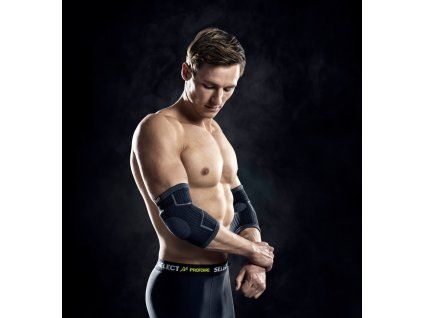 Bandáž na loket Select Elbow support w/pads 2-pack černá (Velikost L)