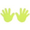 Hand značka na podlahu žlutá (Balení 1 pár)