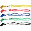 Whistle Colored 012 plastová píšťalka se šnůrkou