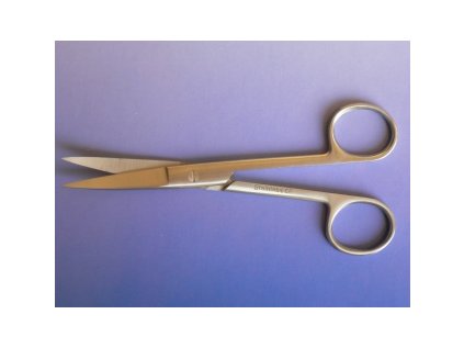Nůžky chirurgické hrotnaté zahnuté - 18 cm