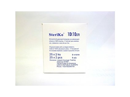 Kompresy sterilní gázové lékárenské balení 25x2ks - 10x10 cm