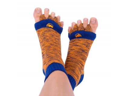 Nastavovacie ponožky oranžová/modrá (veľkosť L (veľkosť 43+))