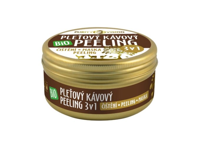 purity vision bio kavovy pletovy peeling 3v1 70 ml