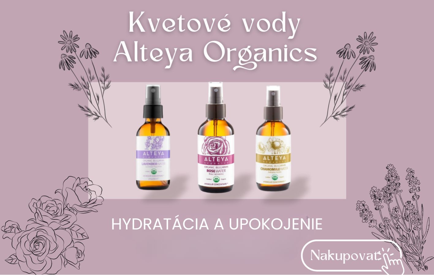 Ružová voda Alteya Organics