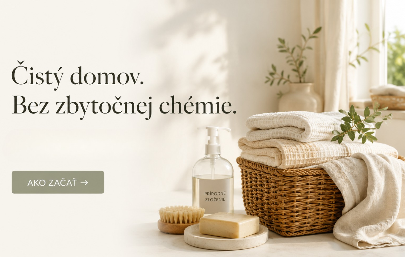 Čistý domov bez zbytočnej chémie. Ako na netoxickú domácnosť jednoducho.