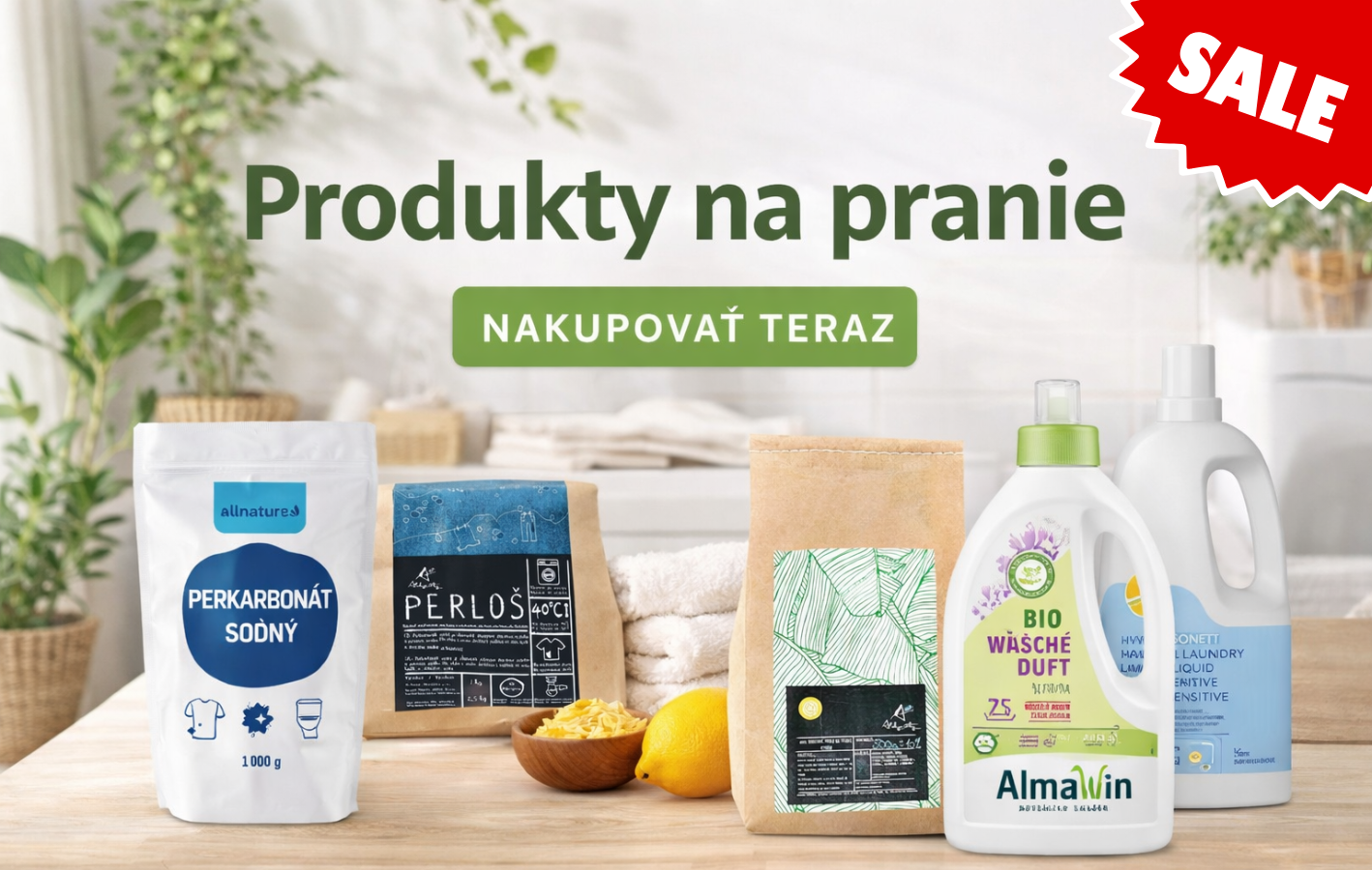 Akcia mesiaca. Zľava na pracie prostriedky