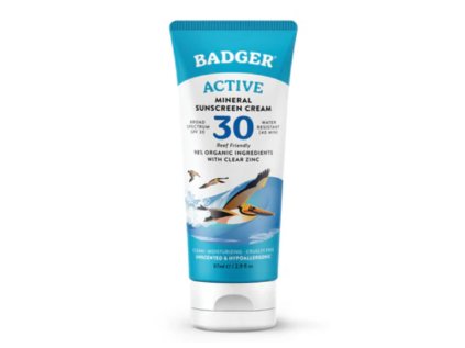 Opaľovací krém bez vône SPF 30 Badger Balm (87ml)