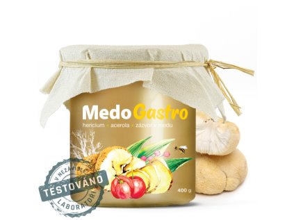 MedoGastro – med s Hericiom, Acerolou a zázvorom (400 g)