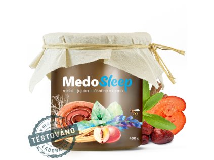MedoSleep – med s Reishi, jujubou a sladkým drievkom (400 g)