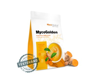 MycoGolden - kurkumový nápoj s medicinálnymi hubami Mycomedica