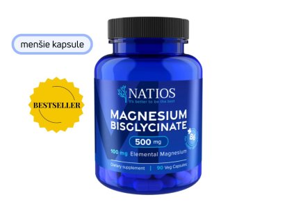 Magnesium Bisglycinate 500 mg + B6 90 kapsúl NATIOS (26)