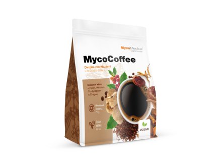 MycoCoffee – káva s vitálnymi hubami Reishi, Hericium, Chaga a Cordyceps 70 g