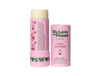 prirodny tuhy dezodorant soft almond sensitive we love the planet 40g