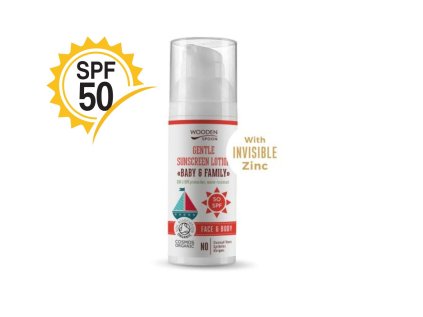 Opaľovacie telové mlieko Baby & Family SPF 50 (50ml) WoodenSpoon
