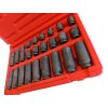 Sada kovaných rázových hlavic 3/8", 8-19 mm, 24ks