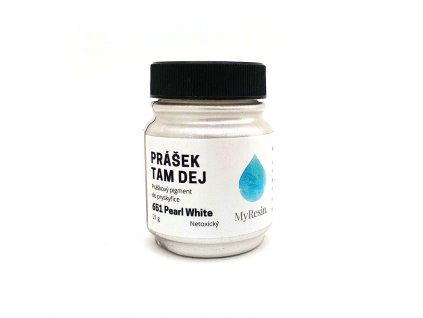 225 perlescentni pigment myresin prasek tam dej pearl white 21g