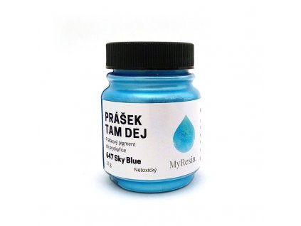 231 perlescentni pigment myresin prasek tam dej sky blue 21g