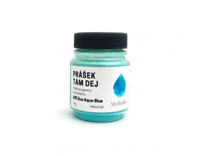 PERLESCENTNI PIGMENT MYRESIN PRASEK TAM DEJ DUO AQUA BLUE 14G