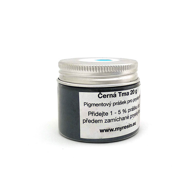 METALICKÝ PIGMENT MYRESIN - ČERNÁ TMA 20 g