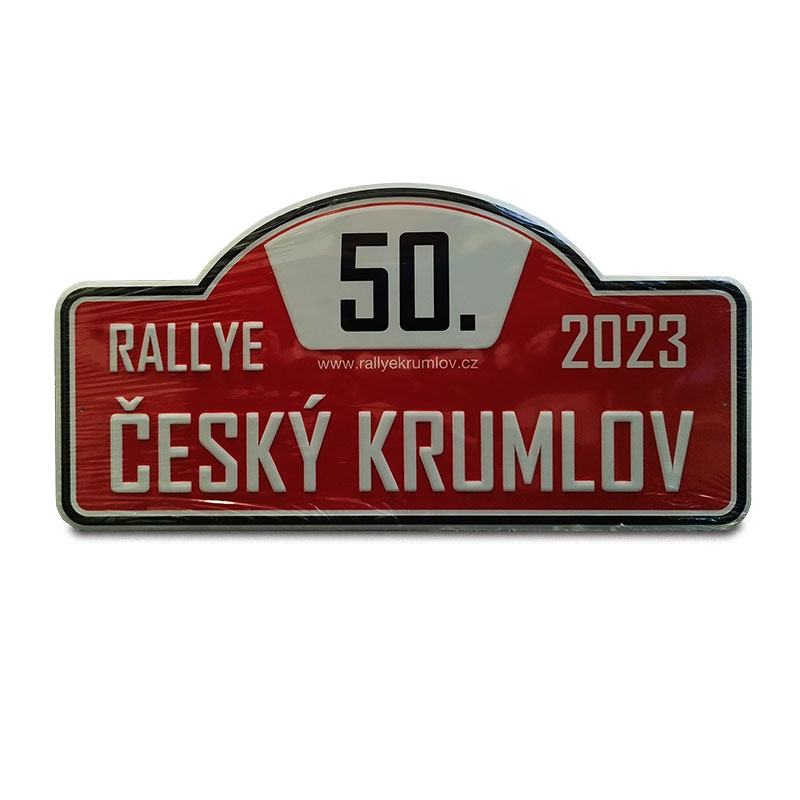 Rallyeschild (Alu), 40x20 cm