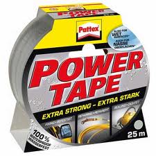 Pattex power Tape stříbrná - 25 m lepící páska