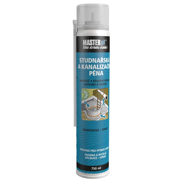 Studnařská a kanalizační pěna trubičková - 750 ml