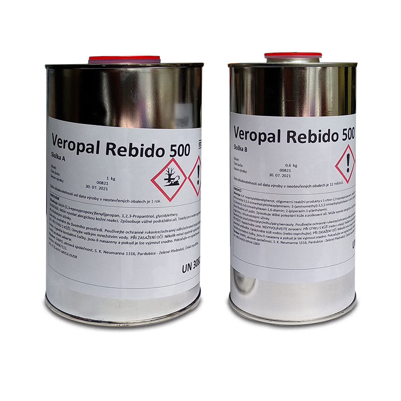 Veropal Rebido 500 1,6kg čirá epoxidová pryskyřice na zalévání tenkých vrstev 4-5mm
