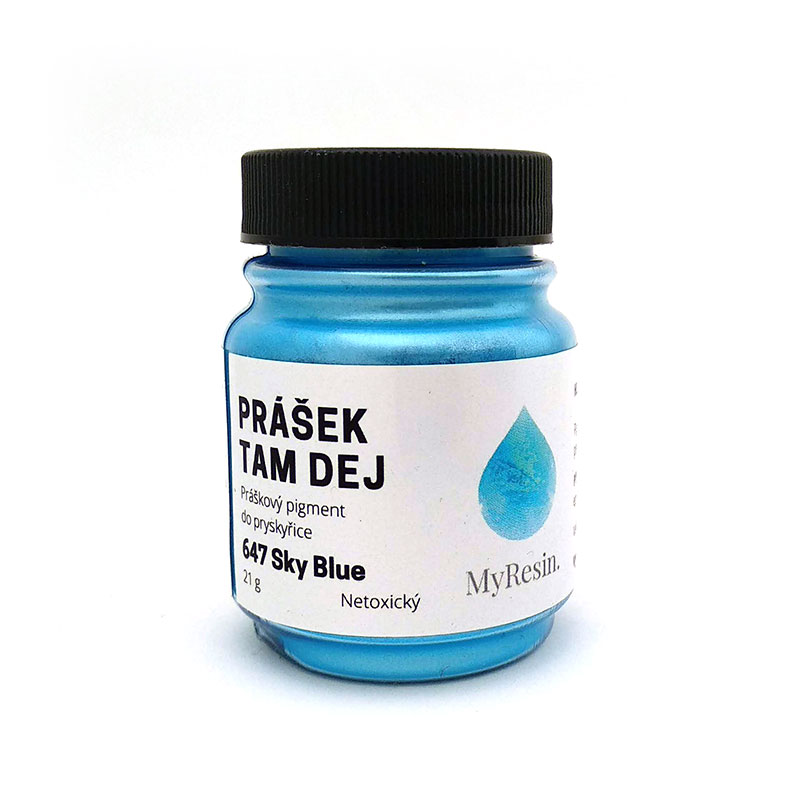 PERLESCENTNÍ PIGMENT MYRESIN - PRÁŠEK TAM DEJ - SKY BLUE 21 G