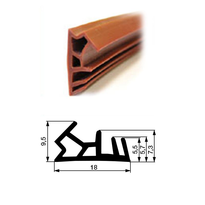 Těsnění EV 5150 hnědá - pryž