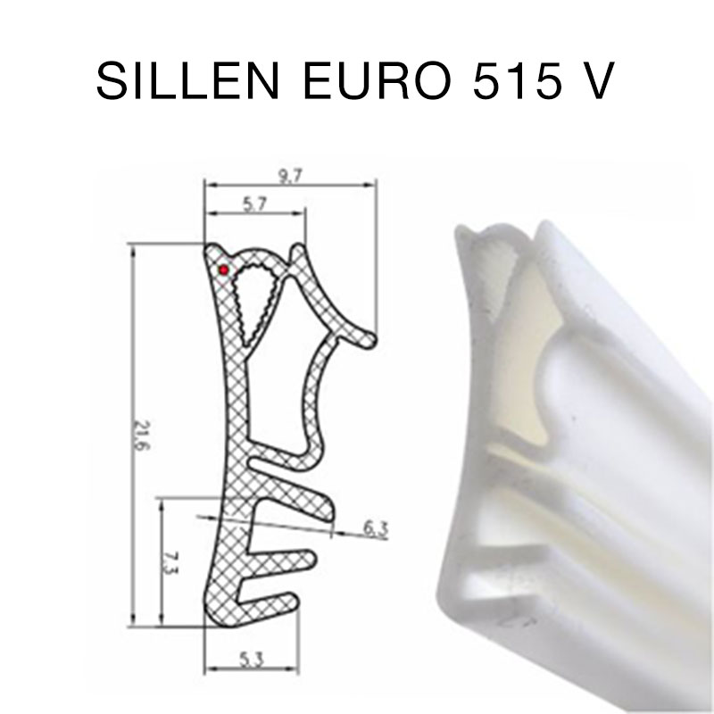 Těsnění SILLEN EURO 515 V hnědá - silikon