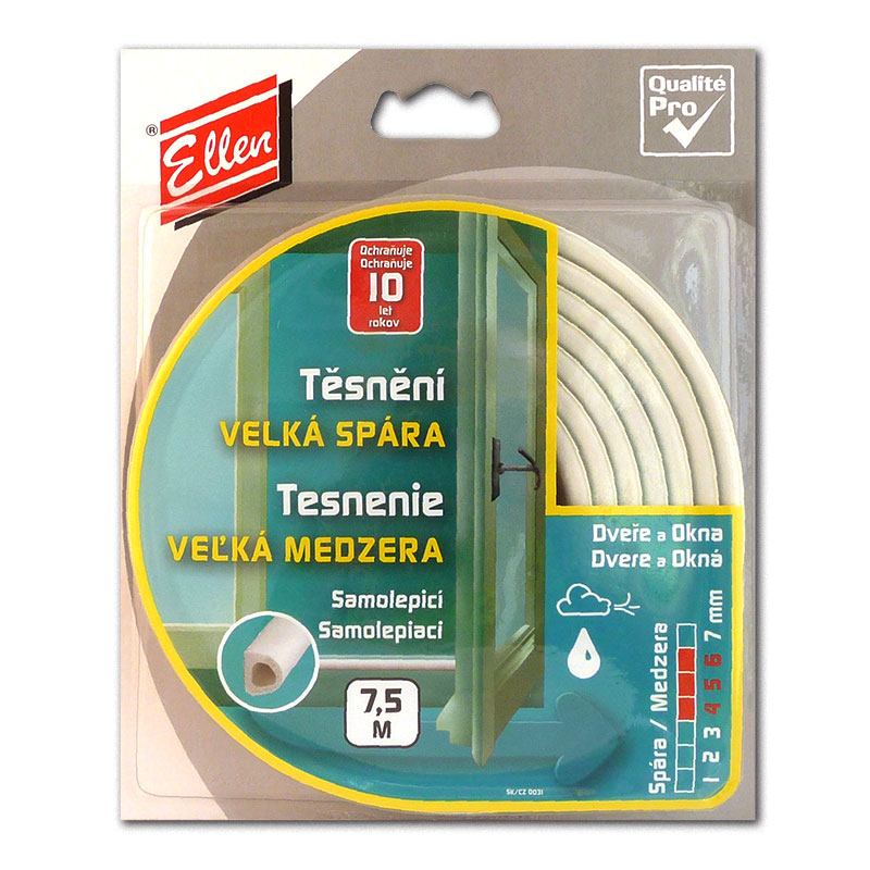 Těsnění Elen D (ELLENFLEX D) bílá - blistr 7,5m