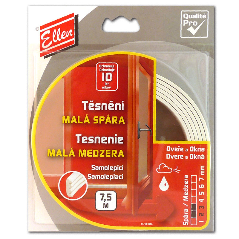Těsnění Elen K (ELLENFLEX K) bílá - blistr 7,5m