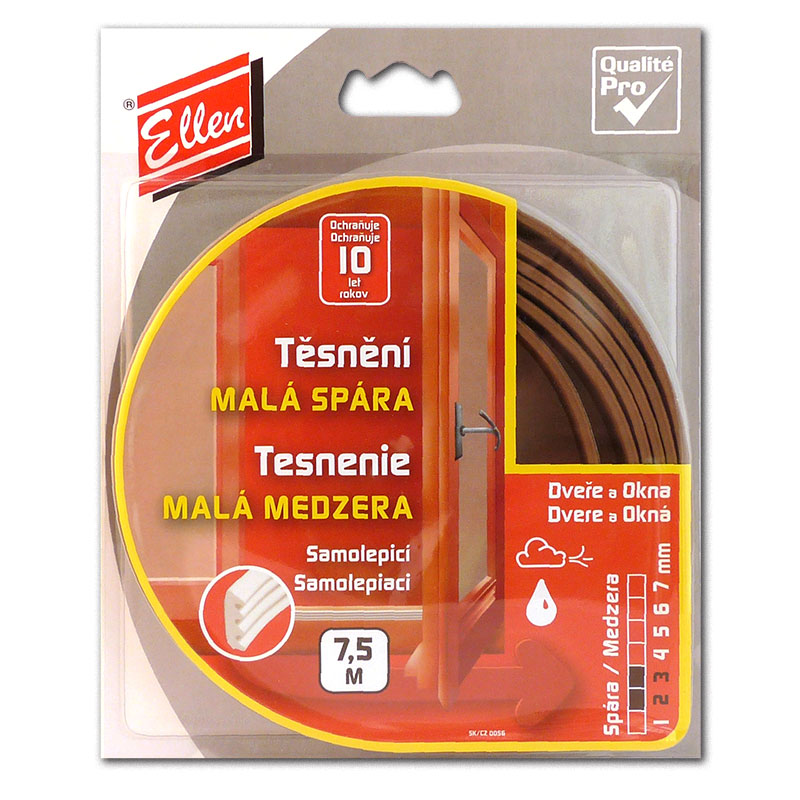 Těsnění Elen K (ELLENFLEX K) hnědá - blistr 7,5m