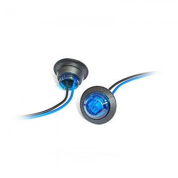 LED Leuchte 12-24V (rund, blau)