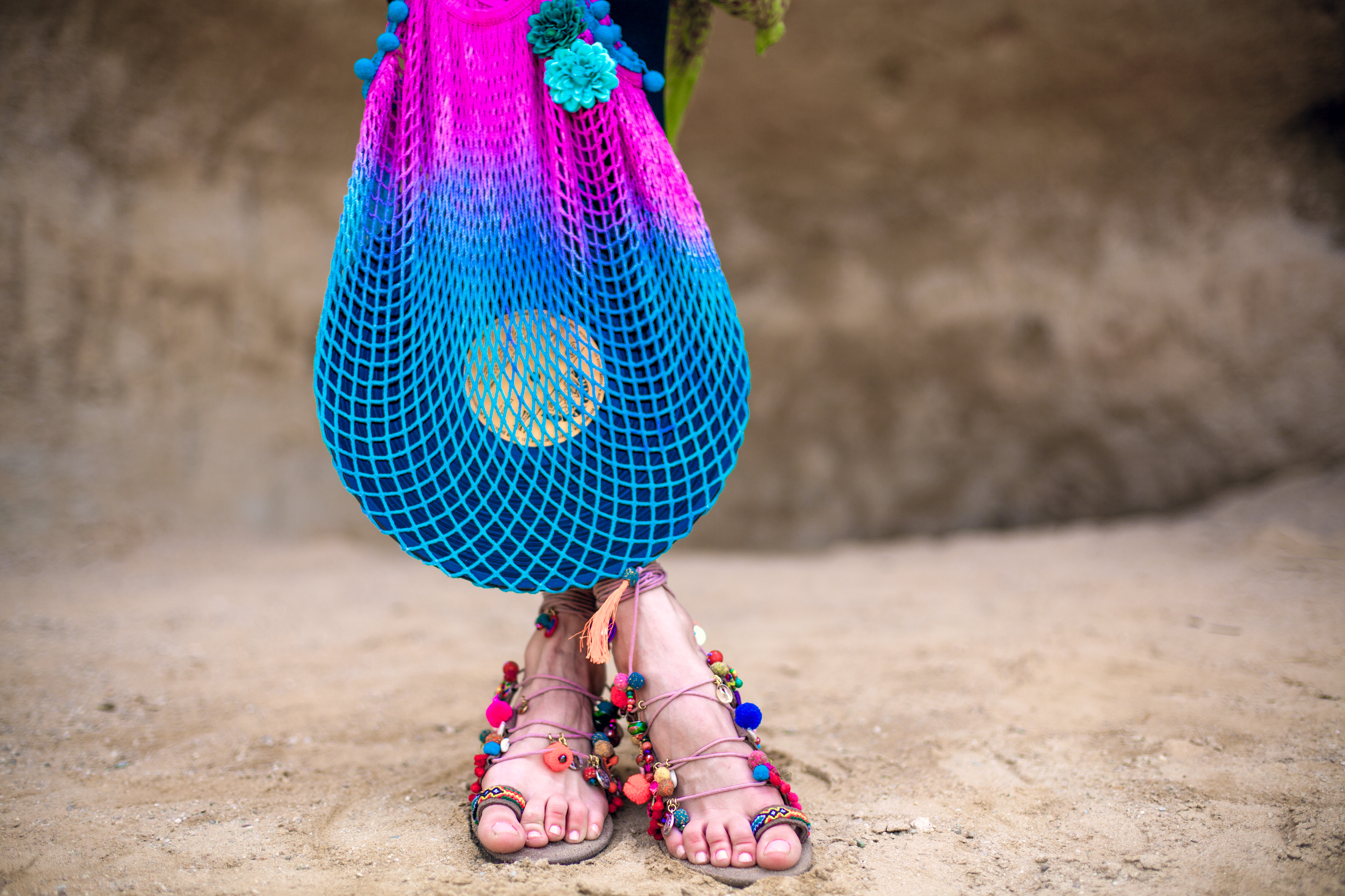 BOHO síťovka/ net bag