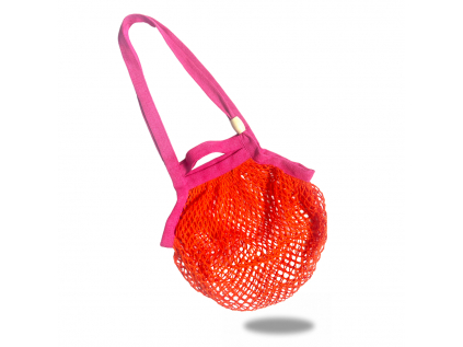 Net bag - Cotton basket - purple