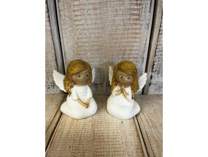 Andělka polyresin klečící-2 druhy