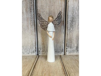 Anděl s kovovými křídly-velký