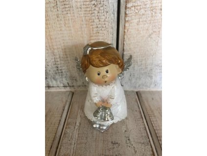 Andělka se svatozáří a srdíčkem