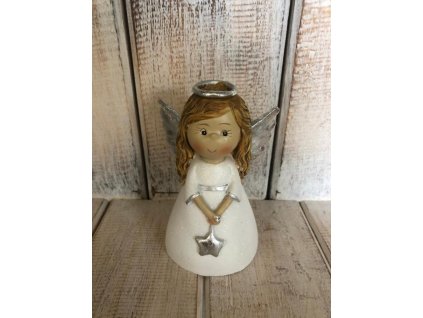 Andělka se svatozáří a hvězdičkou