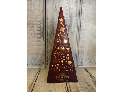 Pyramida červená - černý čaj s příchutí brusinek a malin