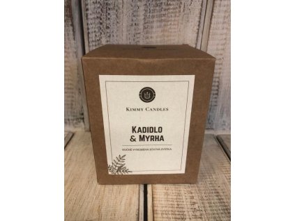 Sojová svíčka Kimmy Candles ,,Kadidlo a Myrha"