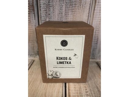 Sojová svíčka Kimmy Candles ,,Kokos a Limetka"