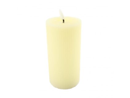 svíčka LED s voskovým povrchem velká