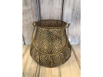 Lucerna kov zlatá s uchem