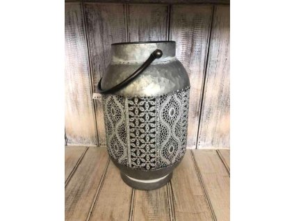 Svícen plechový střední-děrovaný