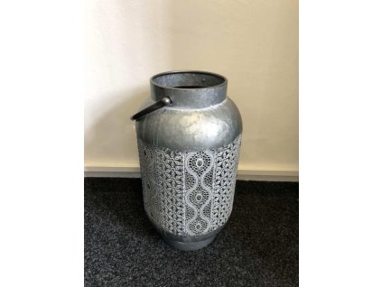 Svícen plechový velký-děrovaný